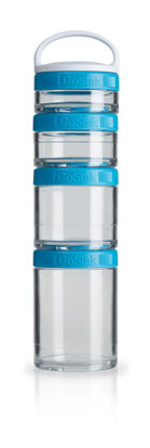 BlenderBottle™ GOSTAK Aqua - Starter 4Pak opbergbakjes - 40ml/60ml/100ml/150ml