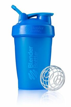 BlenderBottle™ CLASSIC Small Cyaan FC met oog - Eiwitshaker / Bidon  - 590 ml