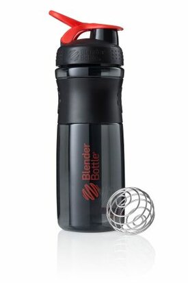 BlenderBottle™ SPORTMIXER Big Zwart/Rood met oog - Eiwitshaker / Bidon  - 820 ml
