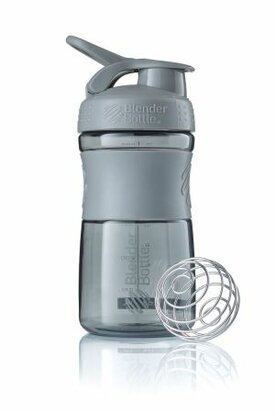 BlenderBottle™ SPORTMIXER Small Grijs met oog - Eiwitshaker / Bidon  - 590 ml