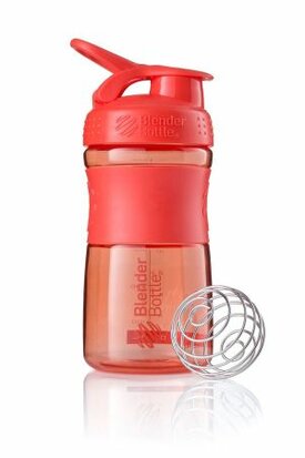 BlenderBottle™ SPORTMIXER Small Koraalrood met oog - Eiwitshaker / Bidon  - 590 ml