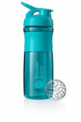 BlenderBottle™ SPORTMIXER Big Azuurblauw/Teal met oog - Eiwitshaker / Bidon  - 820 ml