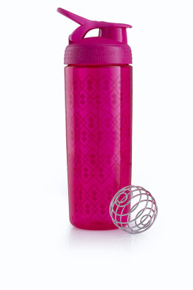 BlenderBottle™ SIGNATURE SLEEK Roze Geo Lace met oog - Eiwitshaker/Bidon - 820 ml 