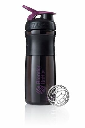 BlenderBottle™ SPORTMIXER Big Zwart/Paarsblauw/Plum met oog - Eiwitshaker / Bidon  - 820 ml