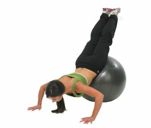 FitnessMAD™ - Fitnessbal -Balansbal - PVC - max 500 kg belastbaar- Diameter 75 cm- Zwart